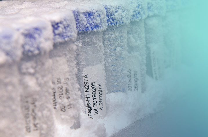frozen vials